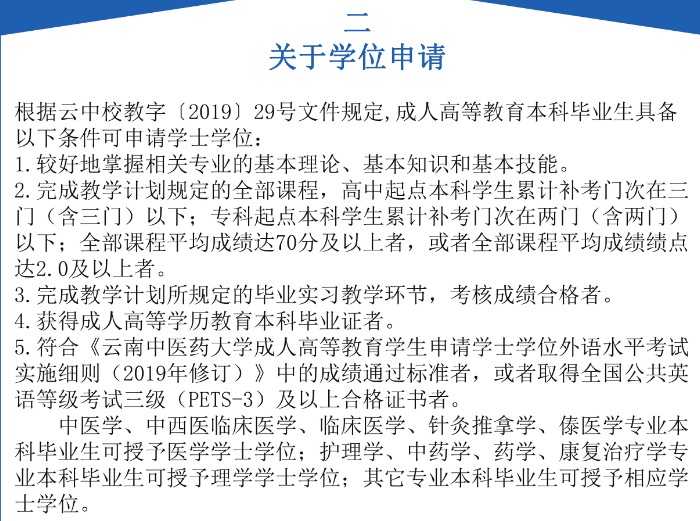 云南中醫(yī)藥大學(xué)2021年成考招生簡章