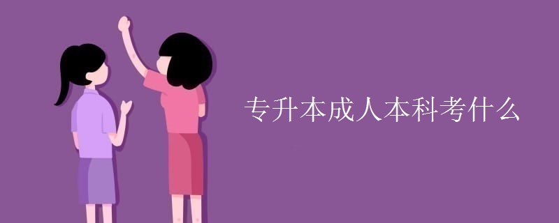 專升本成人本科考什么