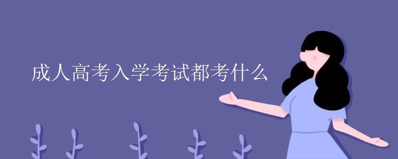 成人高考入學(xué)考試都考什么