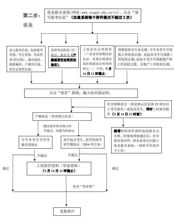 廣東成人高考報(bào)考流程圖（2024版）