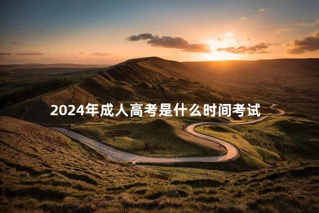 2024年成人高考是什么時(shí)間考試